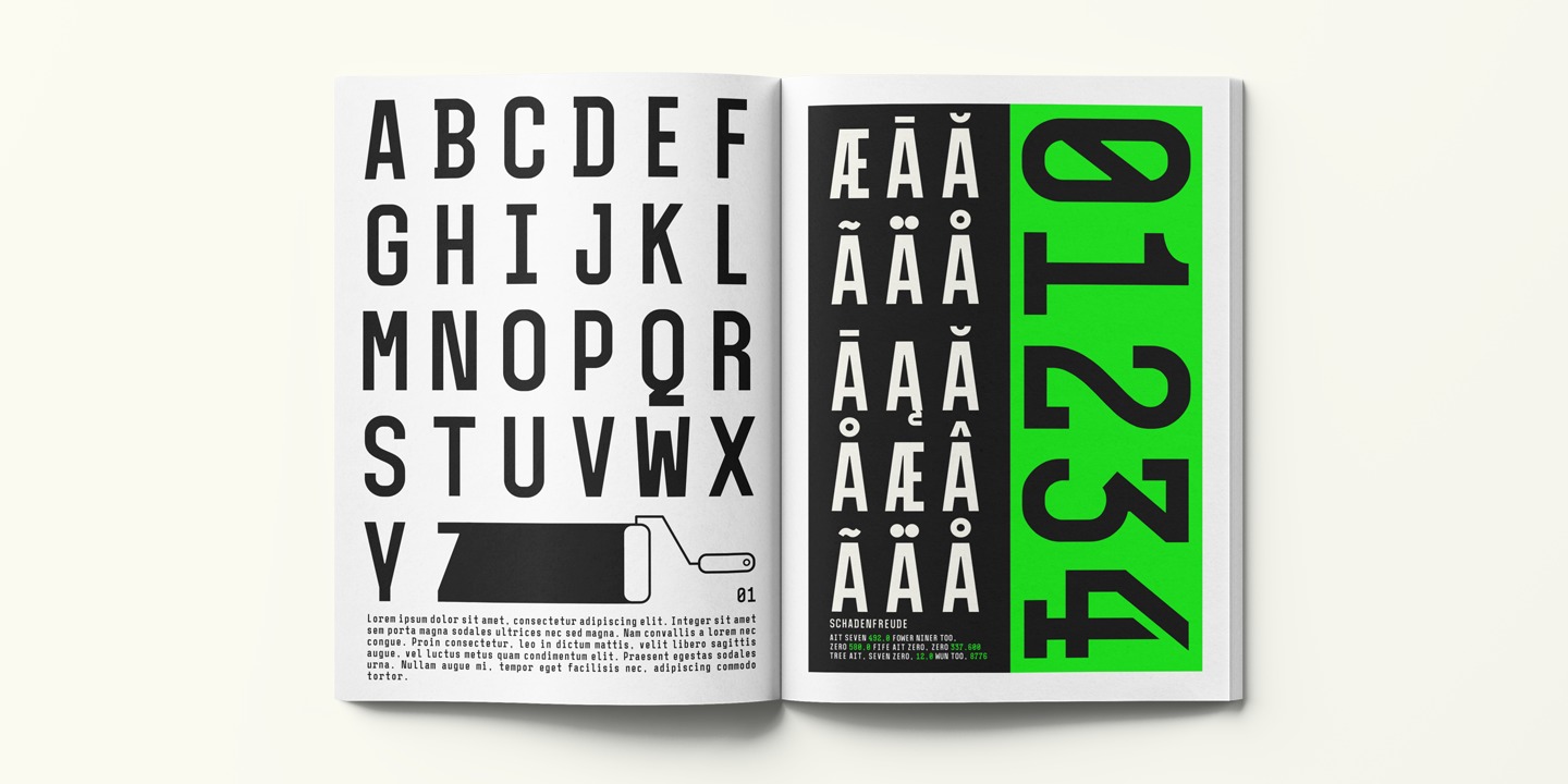 Example font Qirate Mono #10